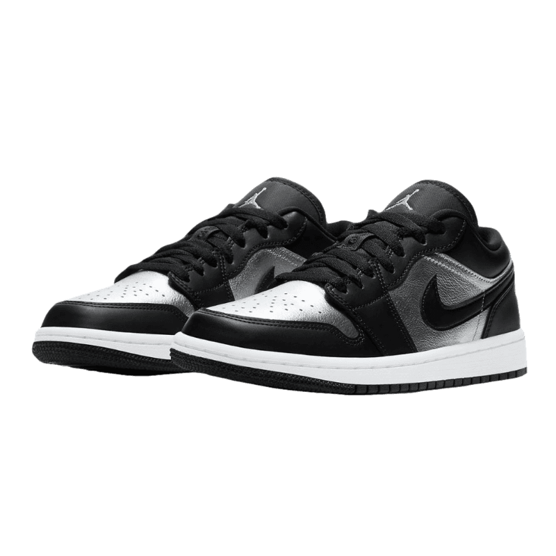 Air Jordan 1 Low Black Metallic Silver