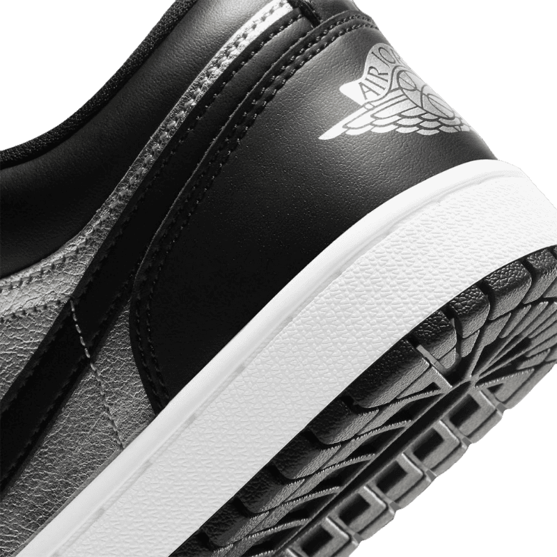 Air Jordan 1 Low Black Metallic Silver