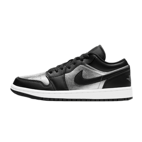 Air Jordan 1 Low Black Metallic Silver
