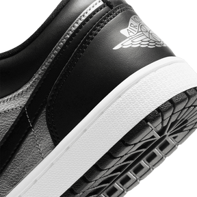 Air Jordan 1 Low Black Metallic Silver