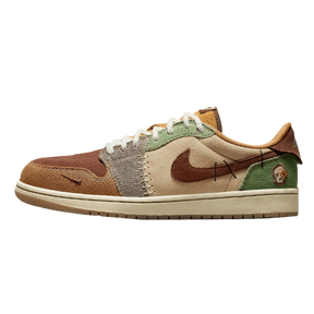 Air Jordan 1 Low Voodoo Flax and Oil Green