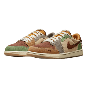 Air Jordan 1 Low Voodoo Flax and Oil Green
