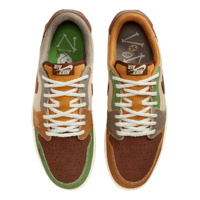 Air Jordan 1 Low Voodoo Flax and Oil Green