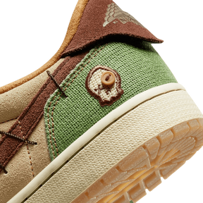 Air Jordan 1 Low Voodoo Flax and Oil Green