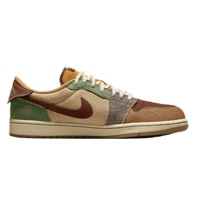 Air Jordan 1 Low Voodoo Flax and Oil Green