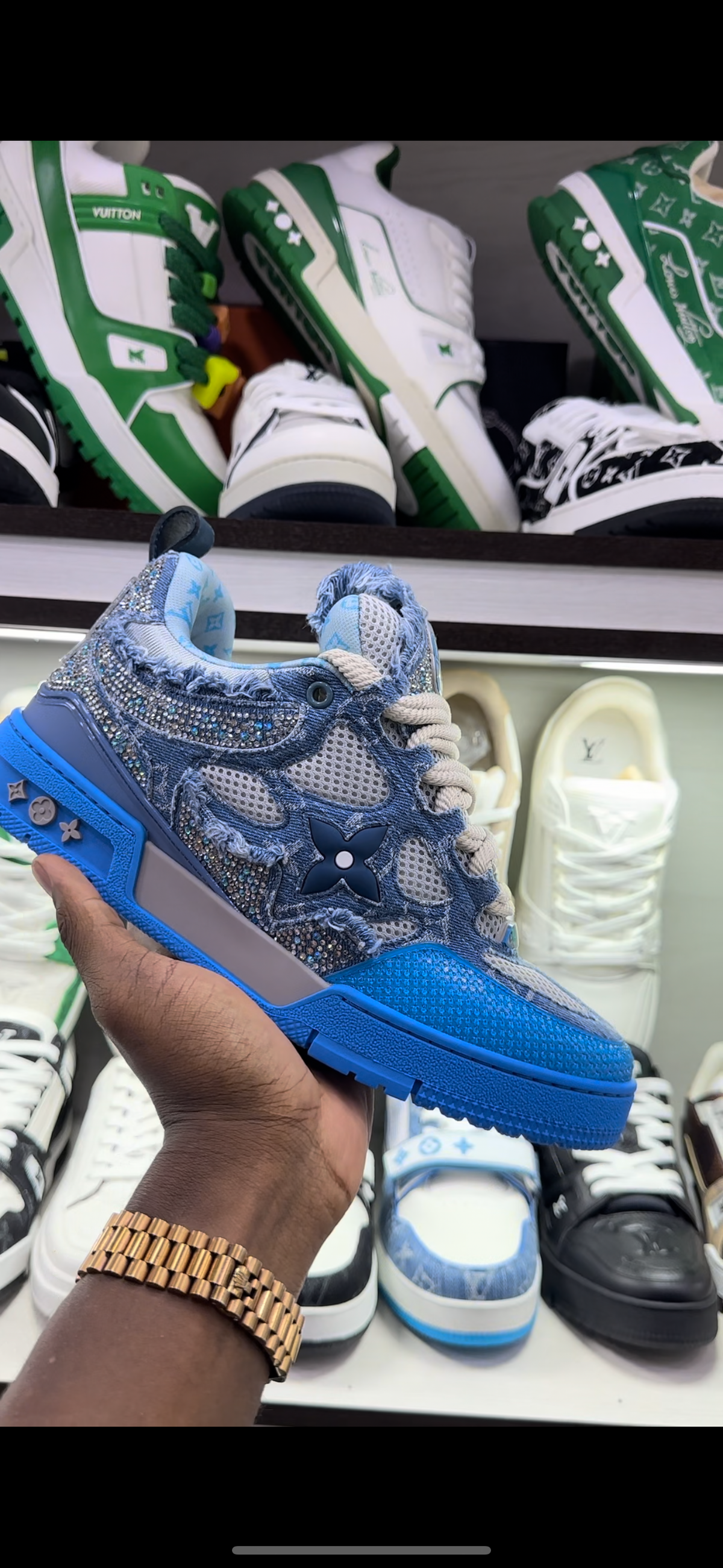LV - 1854 - Azul brilho premium