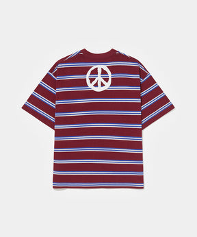 Camiseta Piet "Stripped Surfing Drums" Roxo